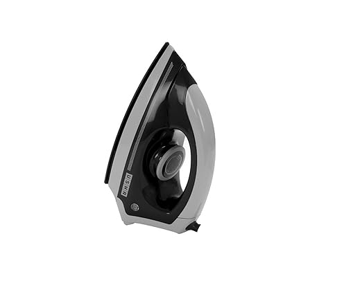 Usha I 3302 1100 W Dry Iron with Black American Heritage Soleplate (Grey-Black)