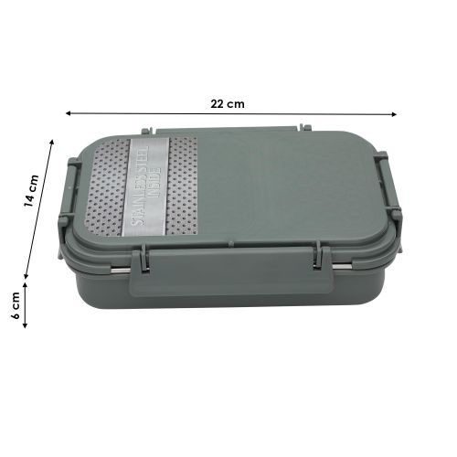 Jaypee plus Steeladam lunch box Greenish Green