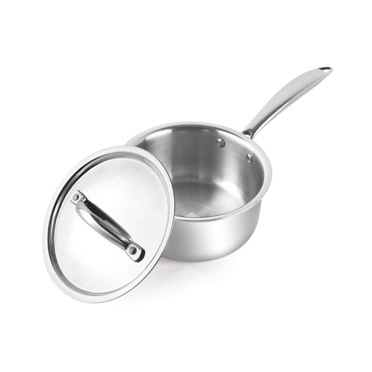 Cello 14 CM Tri-Ply SAUCE PAN with Stainless Steel Lid (1.0 LTR )