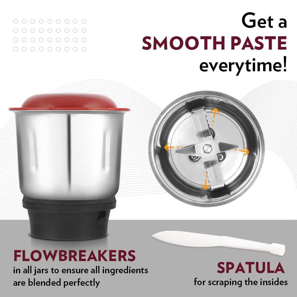 Borosil Best Mixer Grinder 500 W, 3 Jars