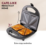 Borosil Neo Sandwich Maker 700 W, opens 90°