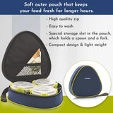 Fresh Meal 3 - Stainless Steel Lunch Box for Kids & Adults, Tiffin Box for Kids, Office, School | Klip Lock, Insulated Bag | Airtight, Leakproof & BPA-Free Food Container