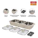 Jaypee plus E-3 ELECTRIC CASSEROLE Set 1000 ml Each capacity Beige