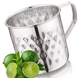 Mukti Premium Stainless Steel Deluxe Mug/Jug | Multipurpose for Water, Milk, Butter Milk,Oil and Useful for Kitchen/Outdoor |Durable and Silver Classic Finish (Deluxe Krystal, 700 ML)