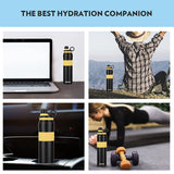 ThirstBurst Sunflower Stainless Steel Bottle 800ML – Hot & Cold, 12 Hrs Hot, 12 Hrs Cold, Leakproof, Copper Coated Insulation