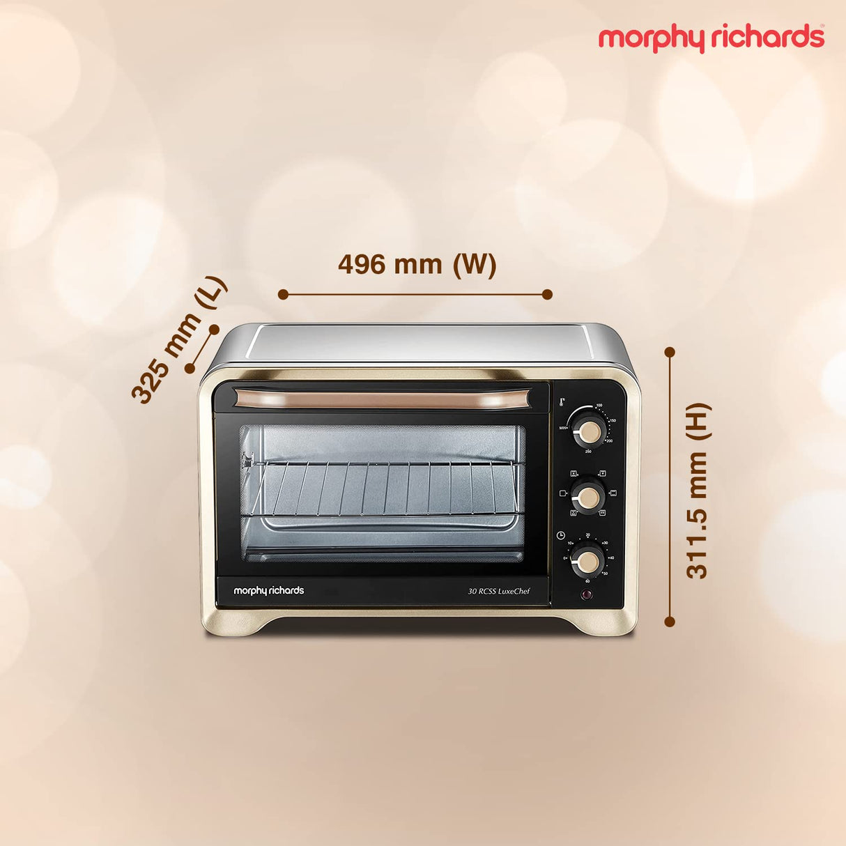 30RCSS 30L OTG – Stainless Steel Oven Toaster Griller with Convection, Rotisserie, 6 Modes & Temperature Control 1600 Watts