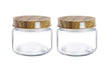 Treo Milton Borosilicate Round Jar 300ml 2 pc set  Glass, Transparent