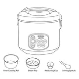 BOROSIL 650 W ELECTRIC RICE COOKER AND STEAMER (BLACK)
