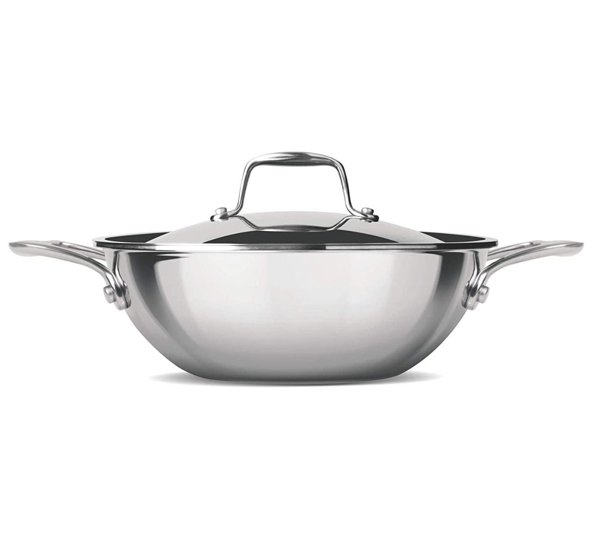 Milton Treo Tri-Ply Stainless Steel Kadhai With Lid 20 Cm