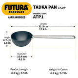 Hawkins Futura Hard Anodized Tadka Pan 10 cm (240 ml) L31(ATP1)