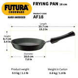 Hawkins Futura 18cm  Hard Anodised Frying Pan AF18