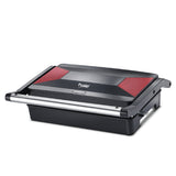 PEG 6.0 Non-Stick Coating 1000 W Electric Grill (Red and Black)
