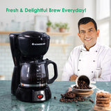 Onyx Brew Coffee Maker, Borosilicate Glass Carafe, Anti-Drip System, Fitered Water Drip Coffee Tank