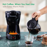 Onyx Brew Coffee Maker, Borosilicate Glass Carafe, Anti-Drip System, Fitered Water Drip Coffee Tank