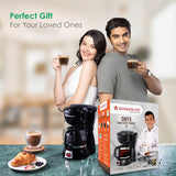 Onyx Brew Coffee Maker, Borosilicate Glass Carafe, Anti-Drip System, Fitered Water Drip Coffee Tank