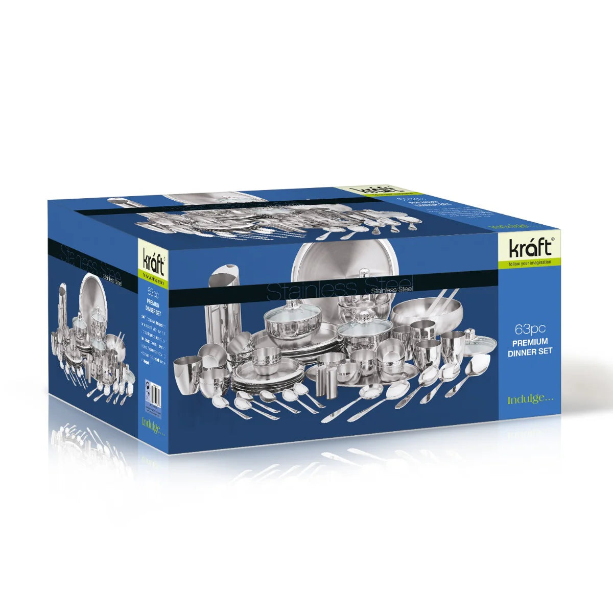 Premium Stainless Steel Dinner Set of 63 Pcs