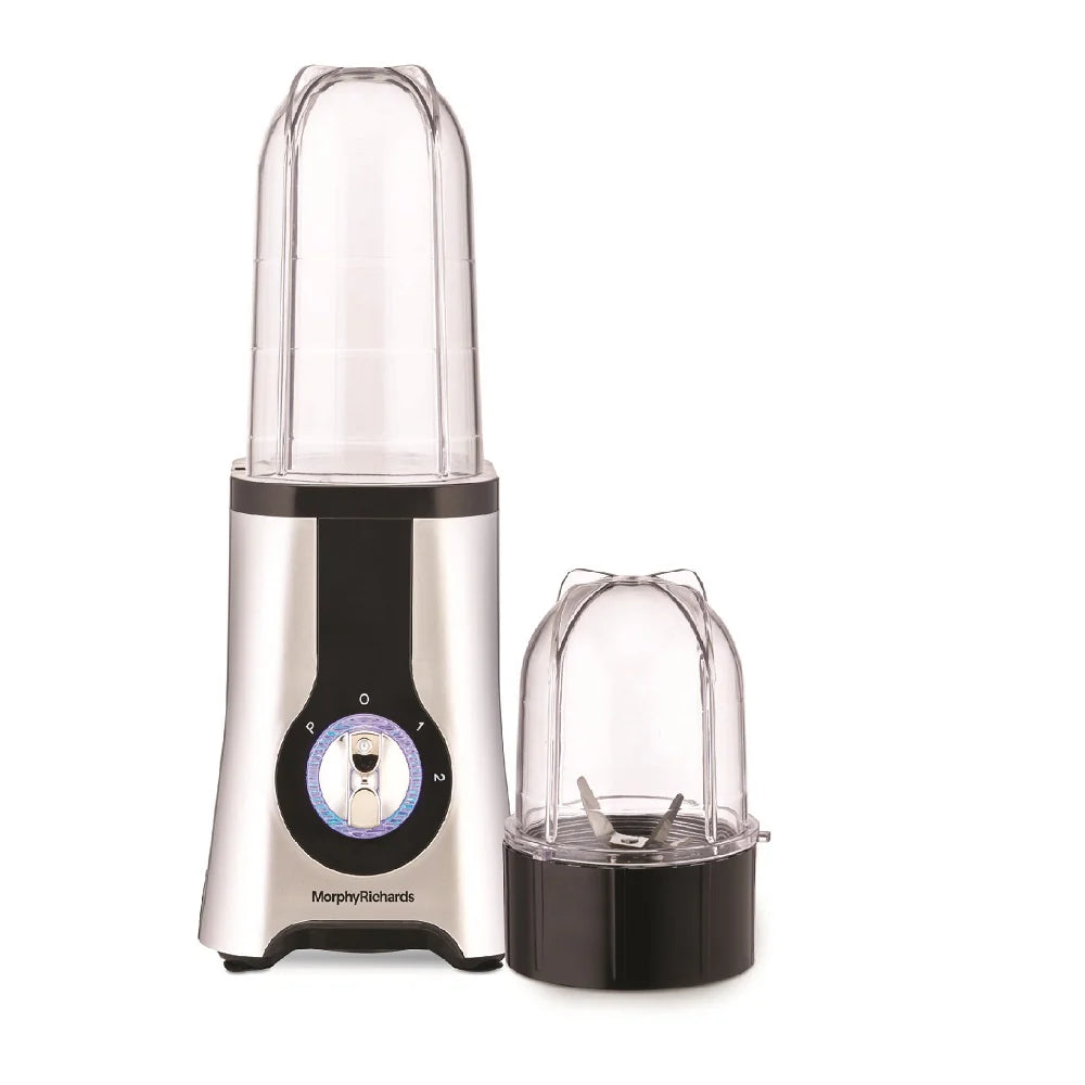 2 in 1 BlendMaster 400W Blender with 24000 RPM Motor & Pulse Mode – Black & Silver