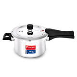 Prestige Svachh Triply Outer Lid Pressure Cooker with Unique Deep Lid for Spillage Control, 3 Litre, Silver 20702