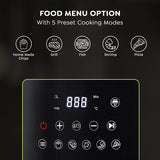Air Flip All-In-One 4.5 Litre Air Fryer| Air Frying and Grilling with a Flip| 5 Preset Menu| Air Fryer Mode and Grill Mode|360 View Glass Air Fryer Basket