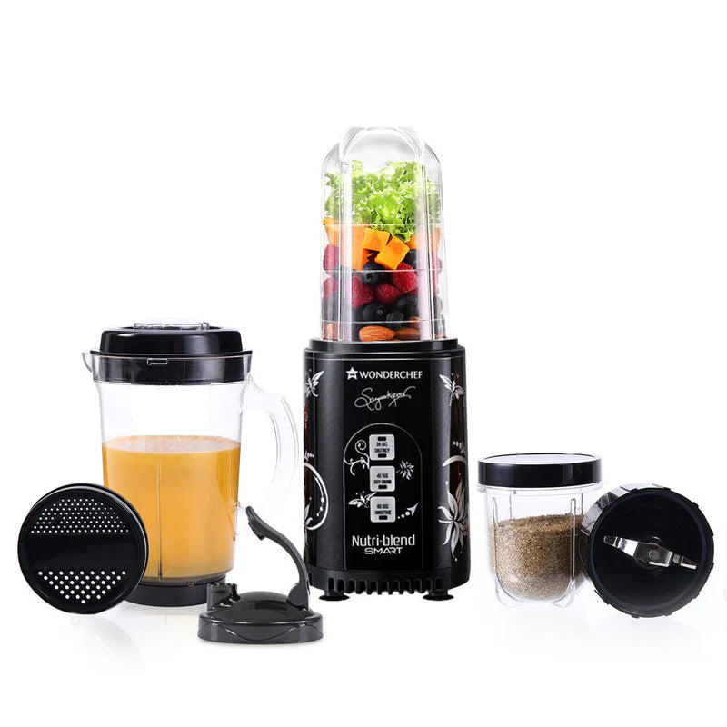 Nutri Blend Smart 3 Jar Automatic Mixer Grinder with Dual Pulse Function|22000 RPM|100% Full Copper Motor|3 Unbreakable Jars|500 W
