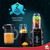 Nutri Blend Smart 3 Jar Automatic Mixer Grinder with Dual Pulse Function|22000 RPM|100% Full Copper Motor|3 Unbreakable Jars|500 W