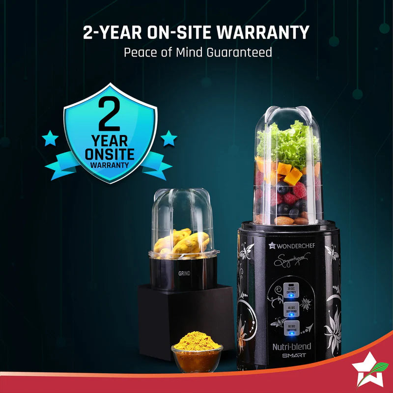Nutri-blend SMART Automatic Mixer Grinder with Dual Pulse Function|22000 RPM|100% Full Copper Motor|2 Unbreakable Jars| 500 Watt