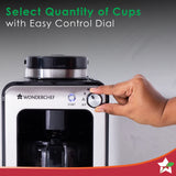 Regalia Bean-to-Cup Brew Coffee Maker with Coffee Bean Grinder | Freshly Ground Aromatic Coffee Powder