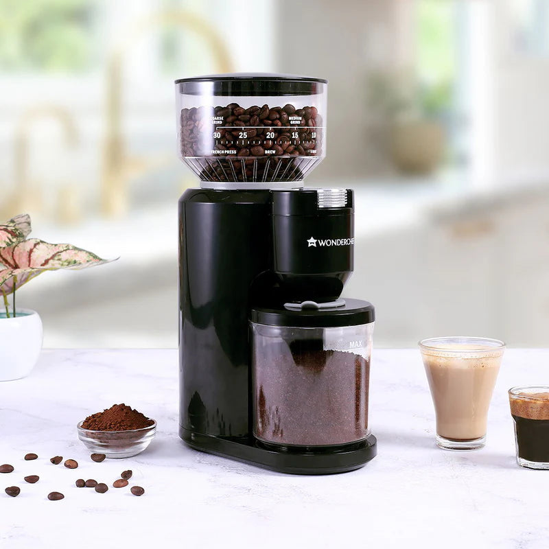 Regalia Electric Coffee Grinder | Burr Grinder | 31 Grinding Settings | Set Variable Coffee Texture, Fine, Medium, Coarse | Grind Beans for Espresso, Lungo, Americano, Cappuccino, Brew, French Press | Perfect Gifting Option