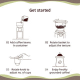 Regalia Electric Coffee Grinder | Burr Grinder | 31 Grinding Settings | Set Variable Coffee Texture, Fine, Medium, Coarse | Grind Beans for Espresso, Lungo, Americano, Cappuccino, Brew, French Press | Perfect Gifting Option