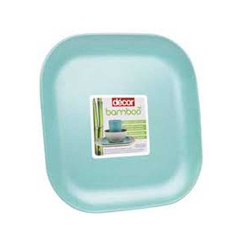 Decor Bamboo Dinner Plate Teal each (Small)