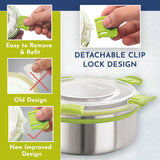 Klip Lock Stainless Steel Airtight Leakproof Storage Container 1750ML – Durable Kitchen Accessories Item, Large Lunch Box for Office Men, Women & Kids
