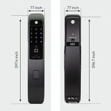YMI 70 MB - A Series Push Pull Smart Lock (Matt Black)