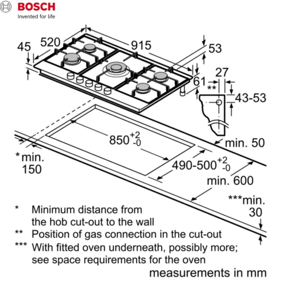 Bosch Serie 6 PCQ9B5O90I 