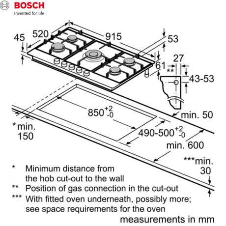 Bosch Serie 6 PCQ9B5O90I 