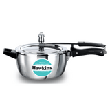 Hawkins 3.5 Litre Triply Stainless Steel Pressure Cooker, Inner Lid, Silver HSST35