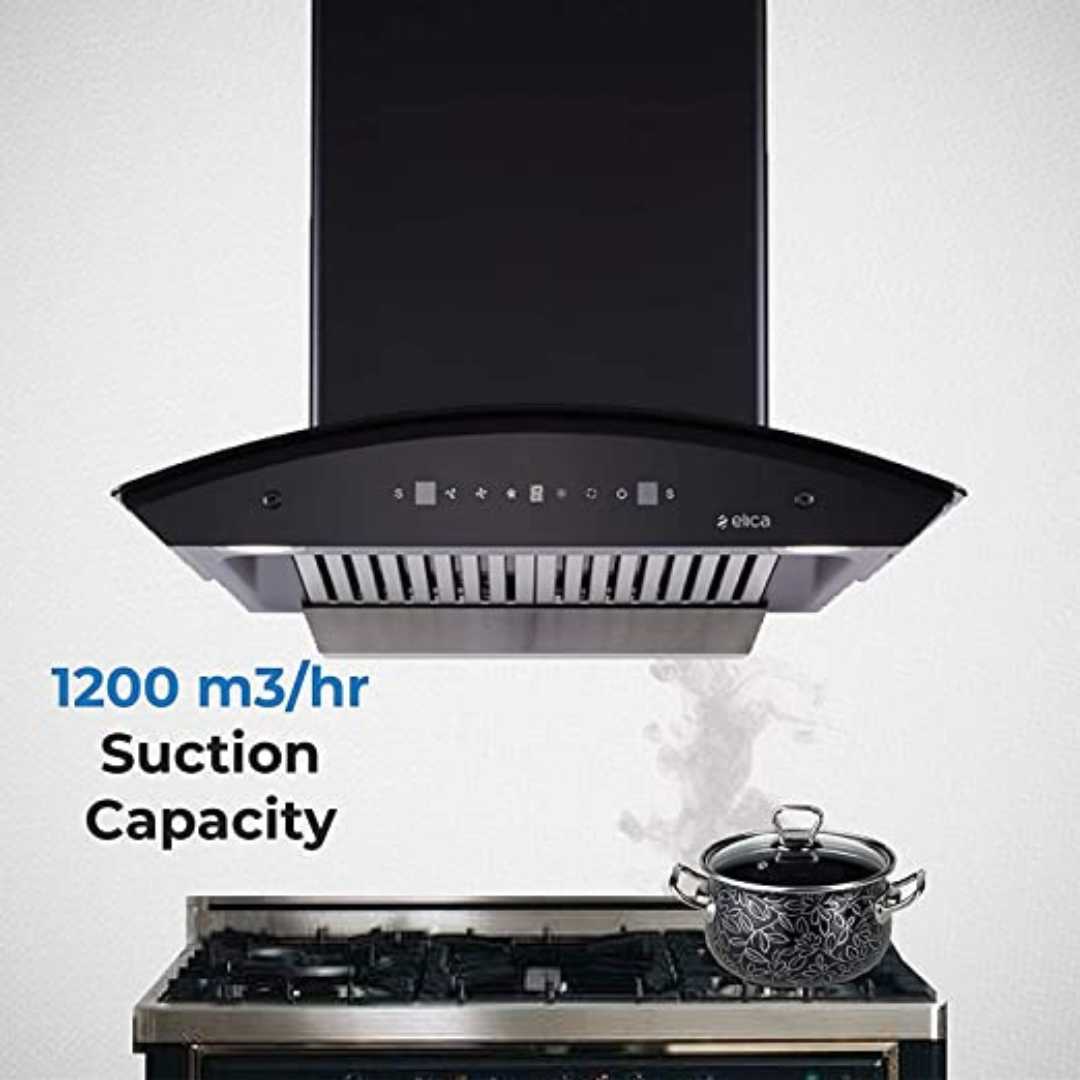 Elica 60 cm BFCG 600 HAC MS NERO Auto Clean Chimney