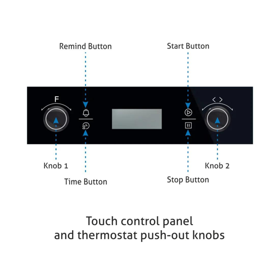Glen BO 661 Touch MR + Turbo Built in Oven