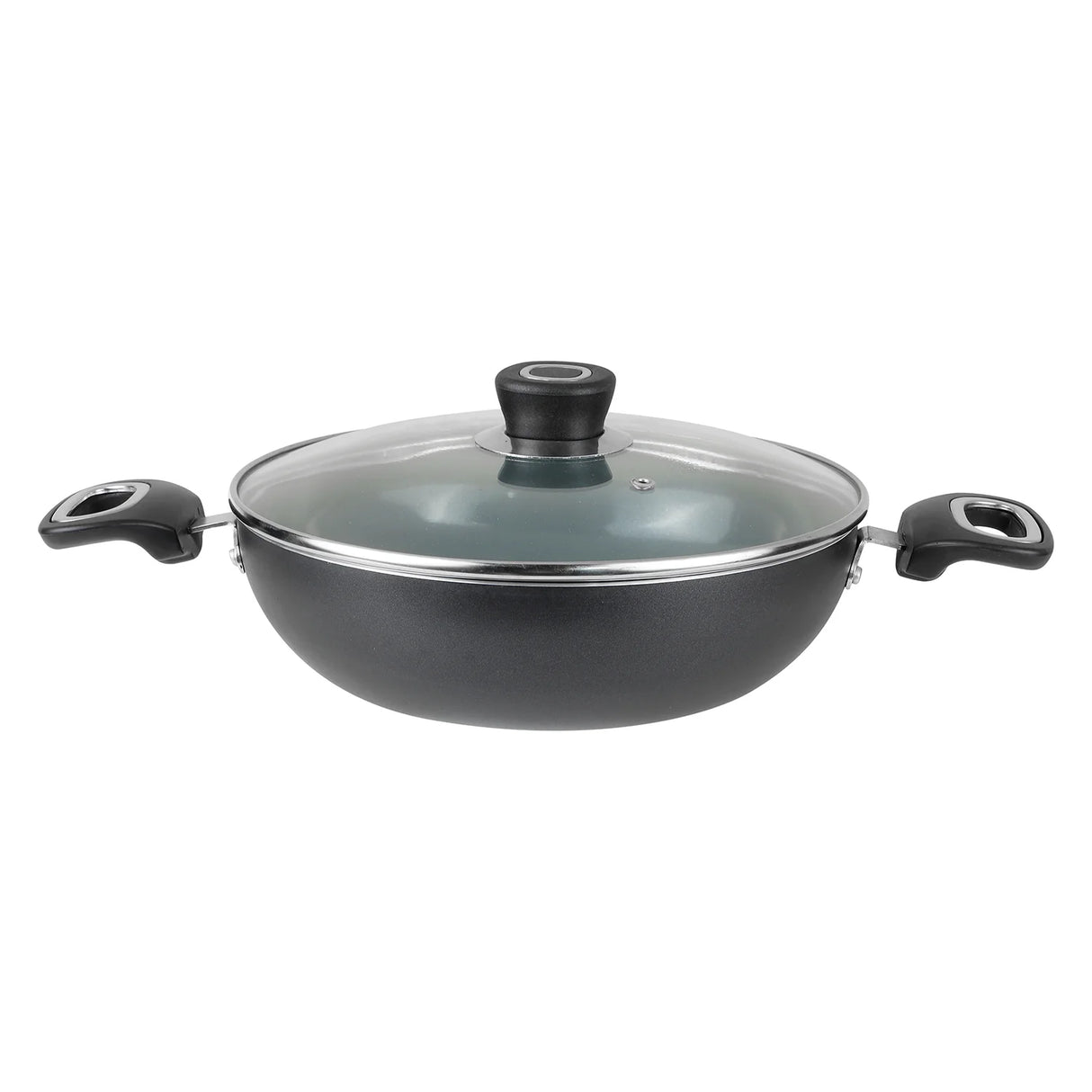 Zest Ceramica Kadai with Glass Lid - 2.5 Litre (24 cm)