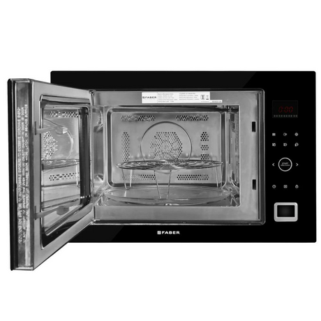 Faber FBIMWO 32L GLB 32 Liters Built-In Microwave Oven Electric Control Three Layer Glass Door Black Finish
