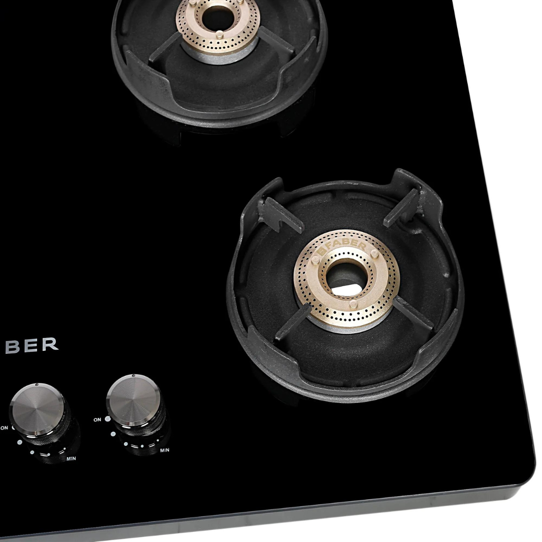 
Faber NiOS DLX 754 BB BK Glass Cooktop with Manual Gas Stove MS POWDER COATED Finish (4 Burners)