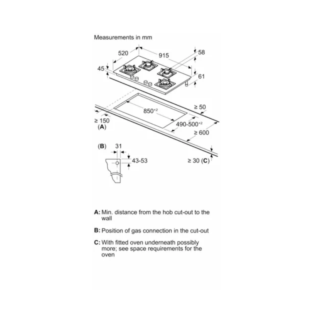 
Bosch Series 4 PNF9B6F20I 