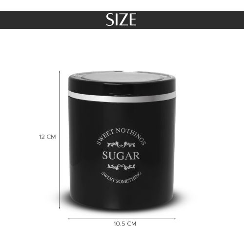 Jaypee plus CLASSIQUE 3 Tea & Sugar Containers Set of 3 750 ml Black