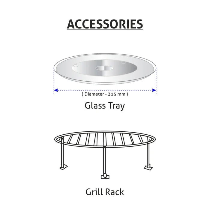 Built In Microwave with Grill Soft Touch Controls Stainless Steel 25Ltr (MO 677)