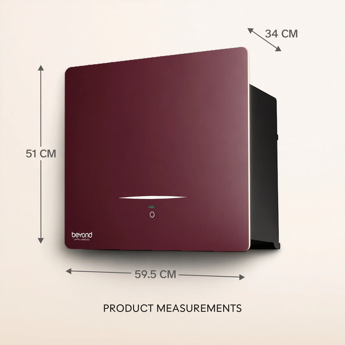 Cube, Plug 'N' Play Chimney (Burgundy, BLDC)