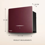 Cube, Plug 'N' Play Chimney (Burgundy, BLDC)
