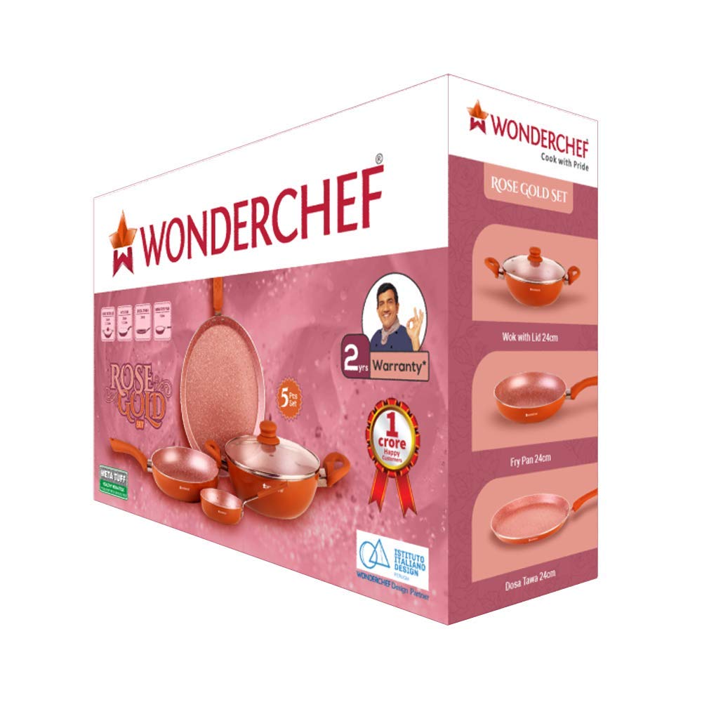 Wonderchef Rose Gold Set