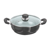 Vinod Hard Anodised Deep Kadhai With Lid 30 cm, 7 Ltr