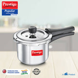 Popular Svachh Spillage Control Stainless Steel Pressure Cooker, 1.5 L (Silver)Prestige Popular Svachh Spillage Control Stainless Steel Pressure Cooker, 1.5 L (Silver) 20192