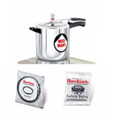 Hawkins Miss Mary Pressure Cooker 7 Litre: MM70 with Hawkins Genuine 2 Gasket & 2 Safety Valve