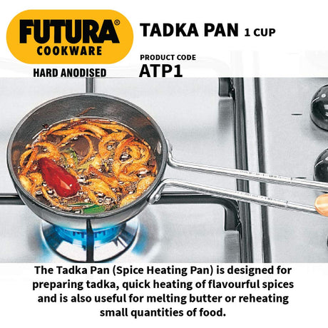 Hawkins Futura Hard Anodized Tadka Pan 10 cm (240 ml) L31 (ATP1)